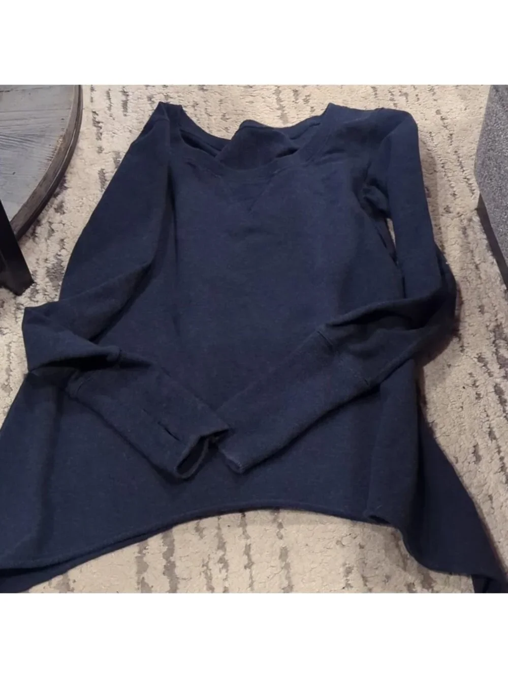 Lululemon Tea Lounge Pullover Heathered Deep Navy